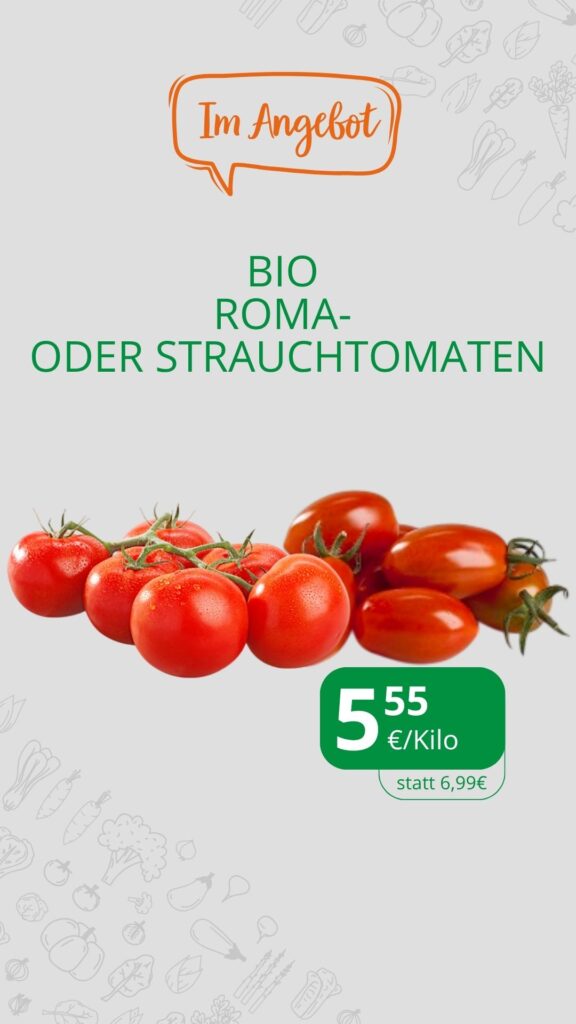 Roma und Strauchtomaten