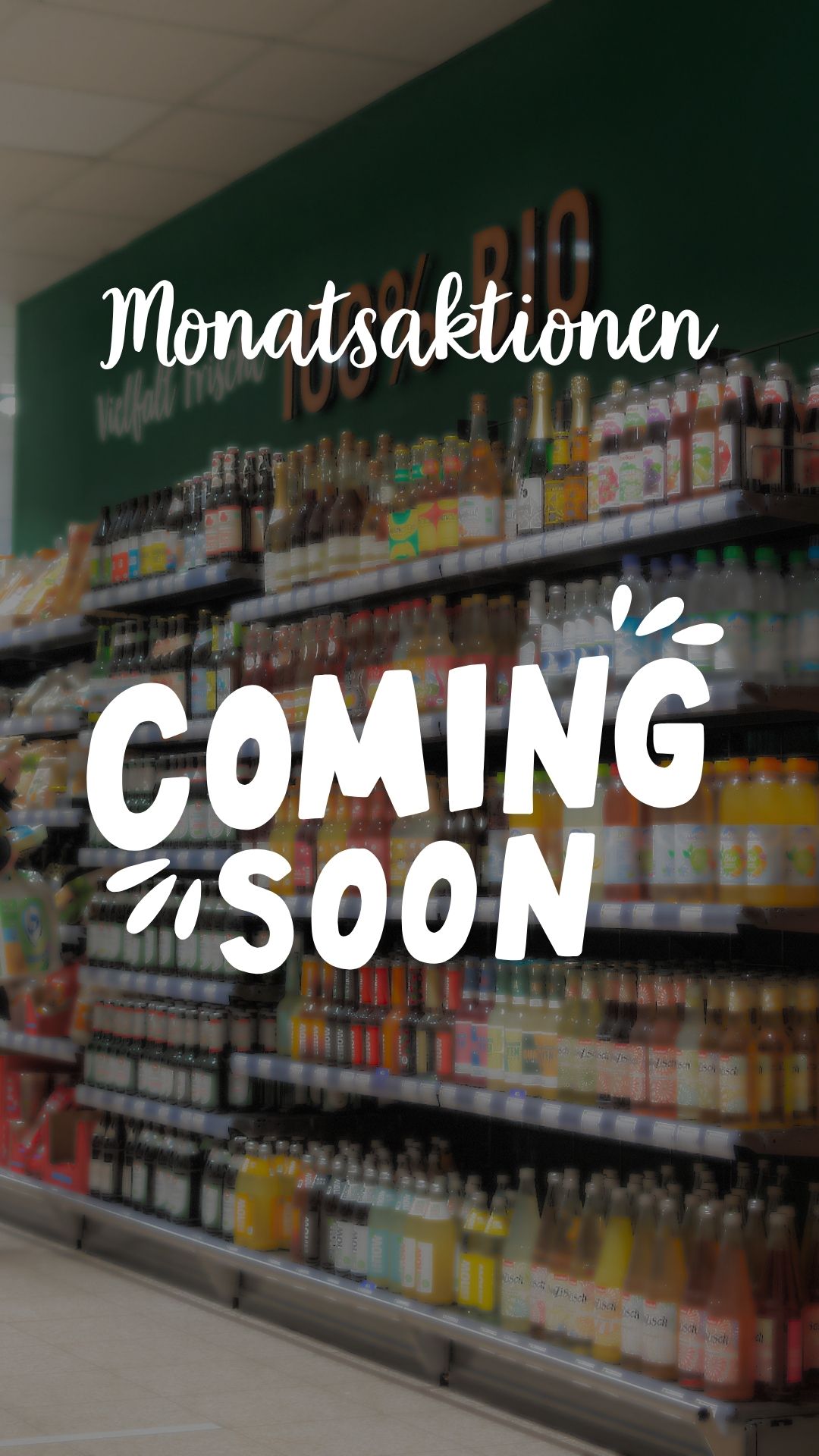 Monatsaktion Coming Soon