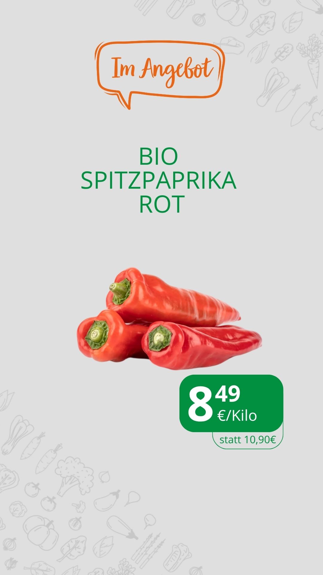 Paprika Spitz rot