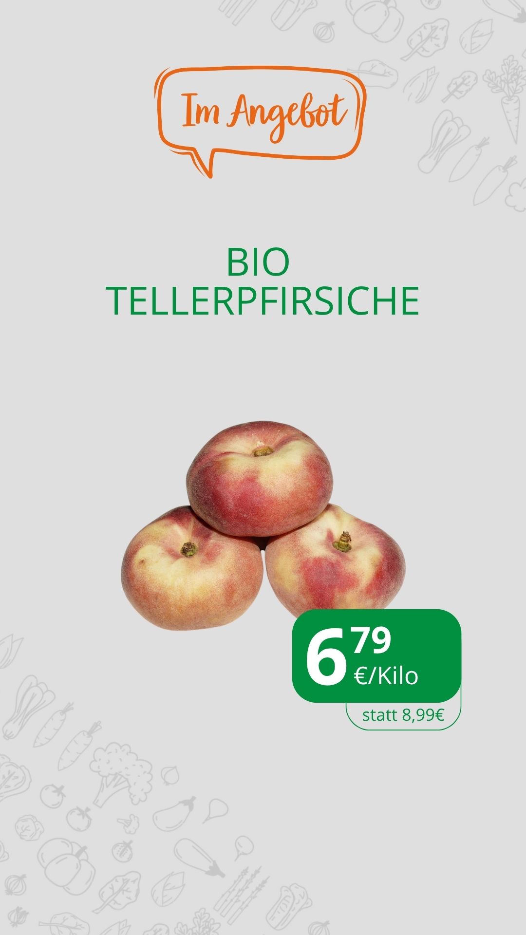Pfirsich Teller