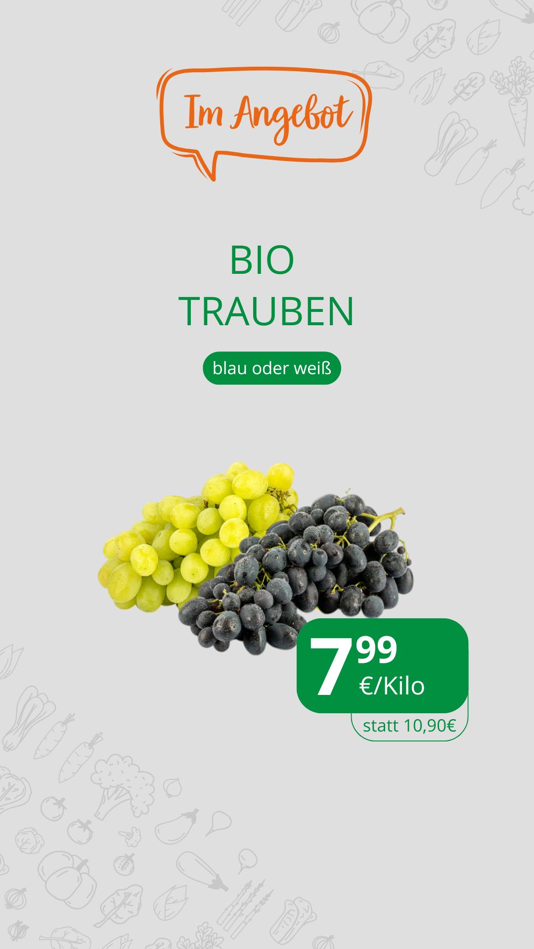 Trauben mit Kern