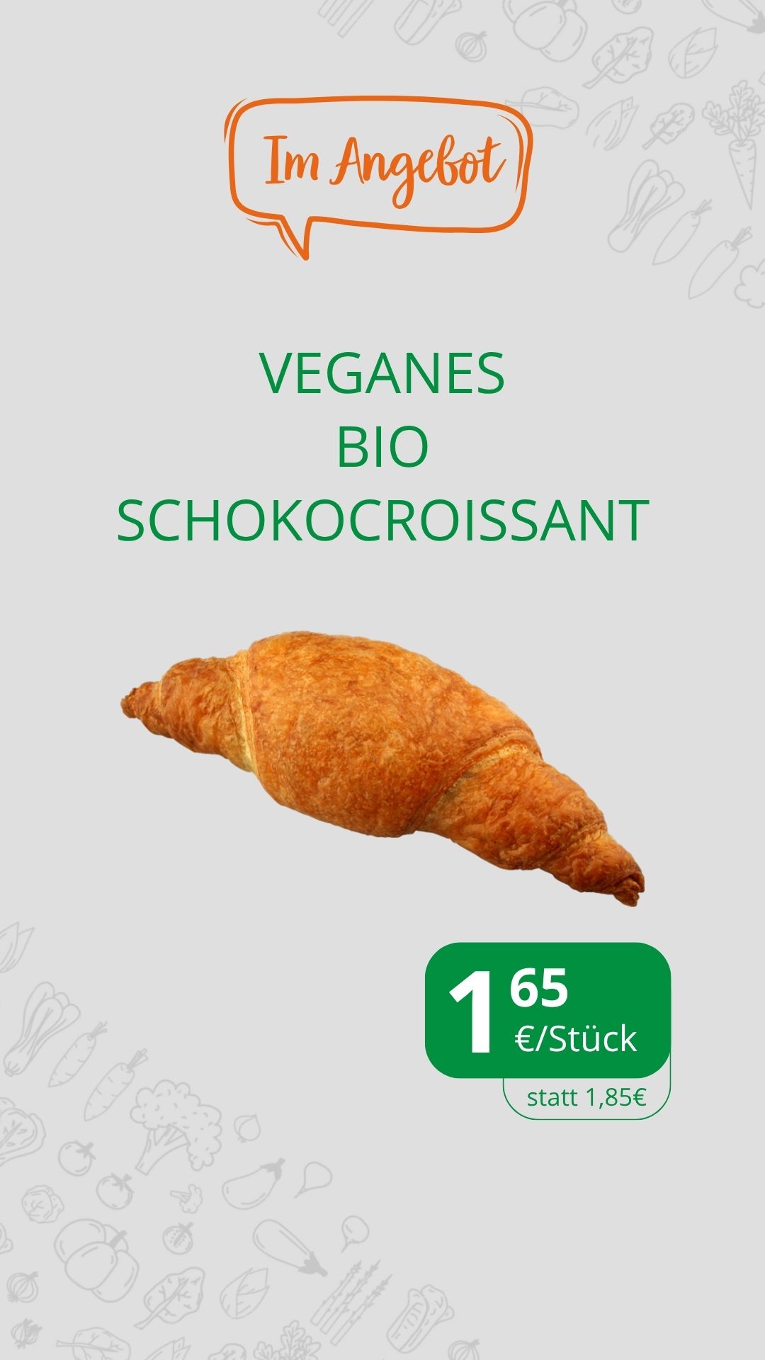 Coissant Schoko vegan