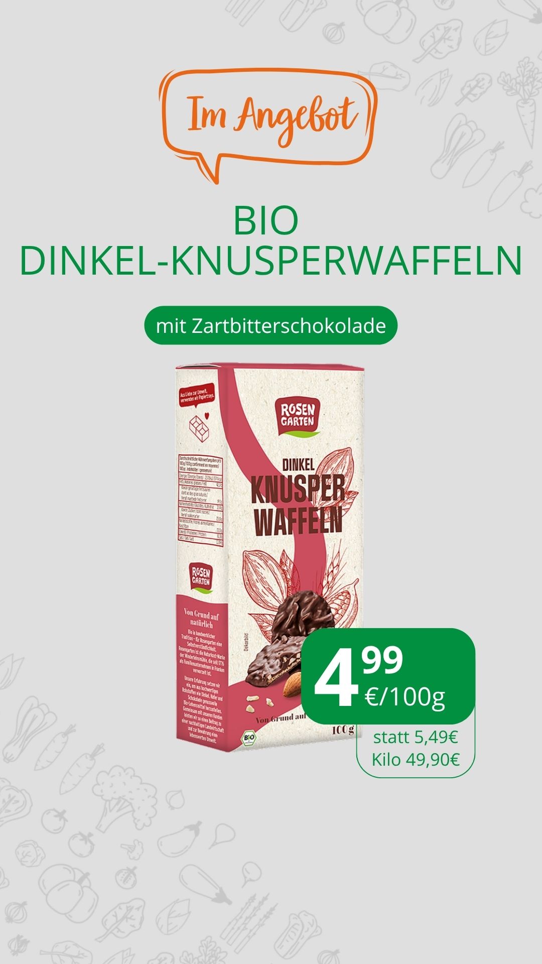Dinkel Knusperwaffel ZB
