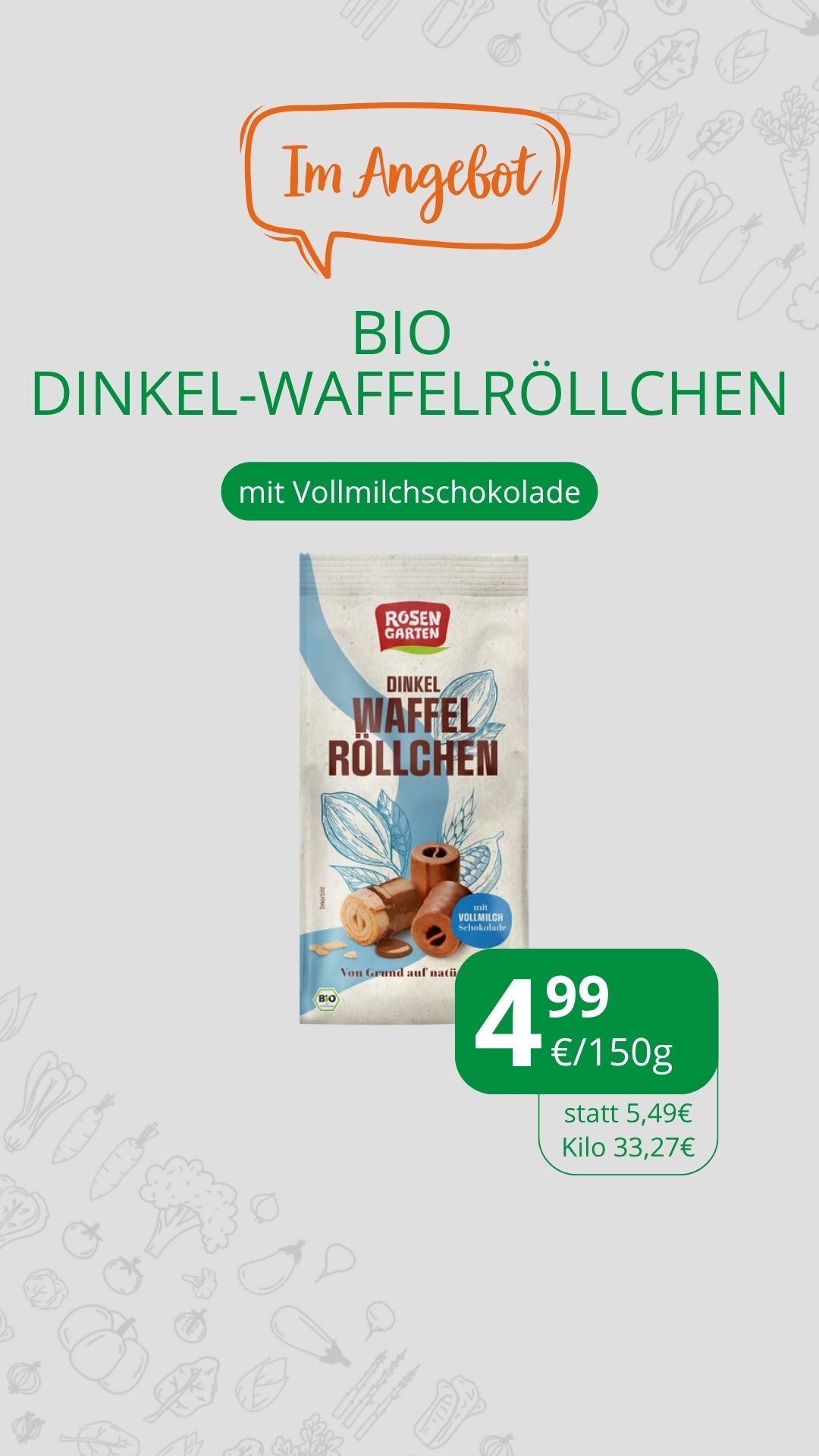 Dinkel Waffelroellchen VM