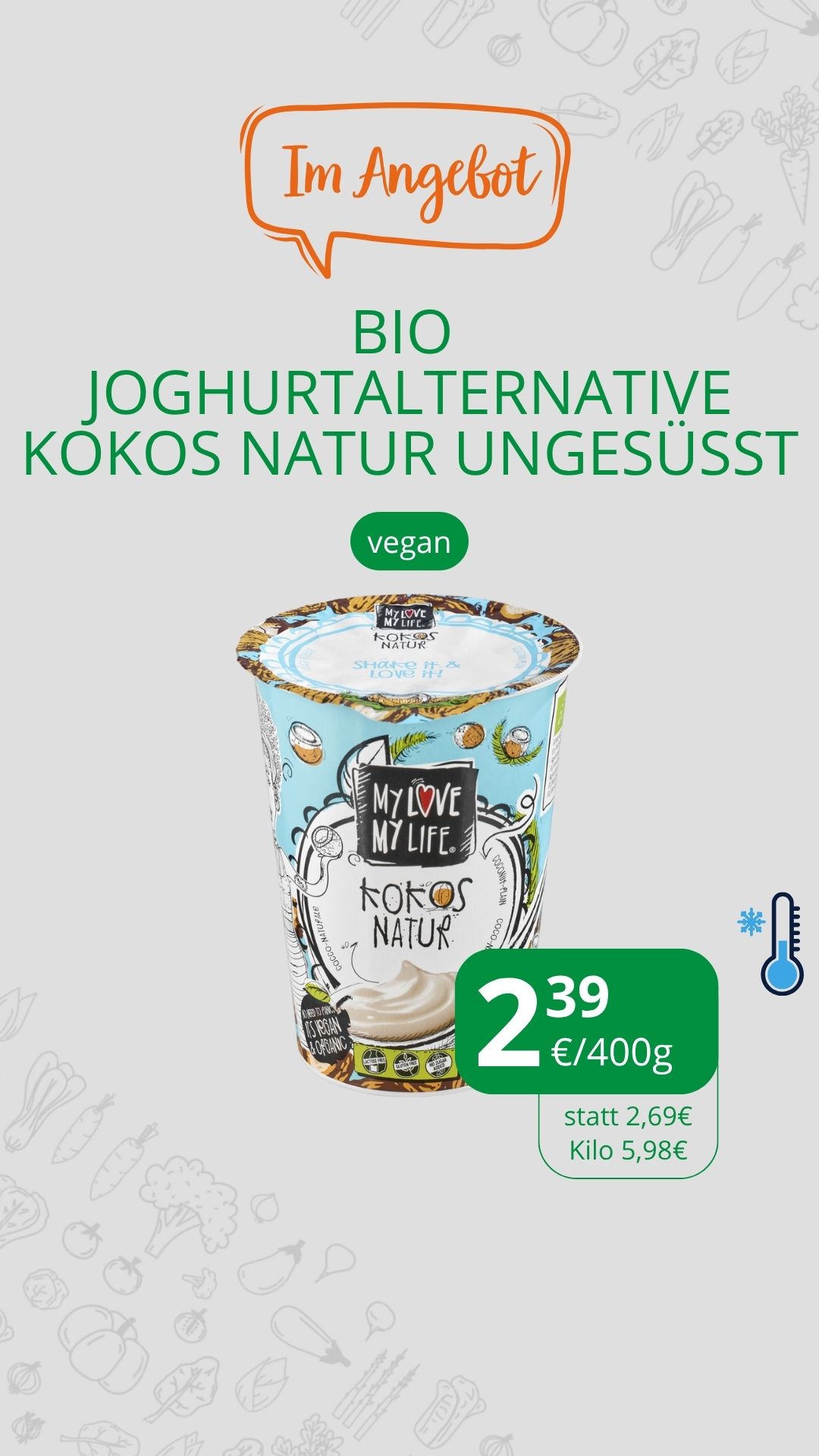 Kokos natur Joghurtalternative