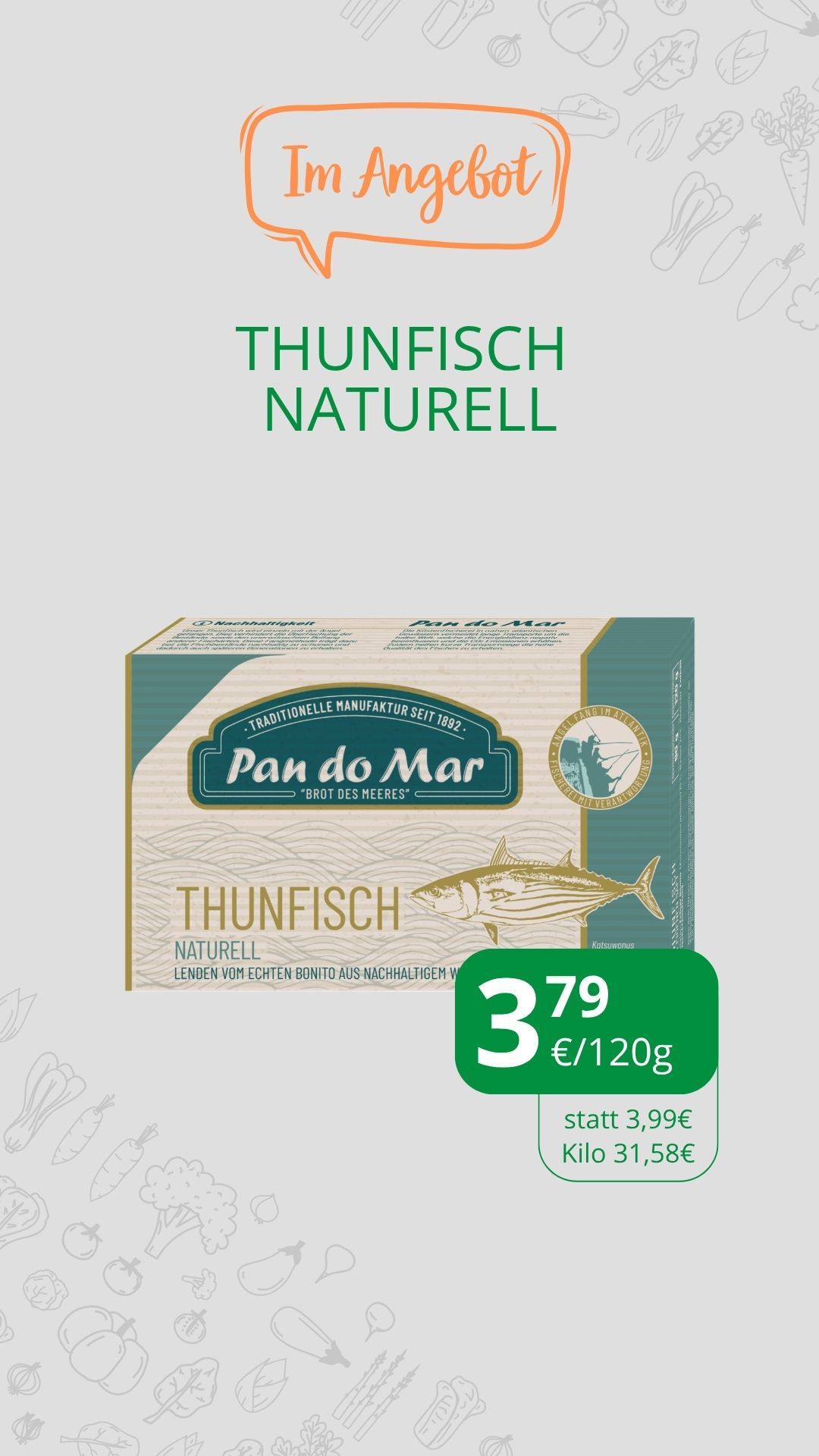 Thunfisch natur Pan do Mar