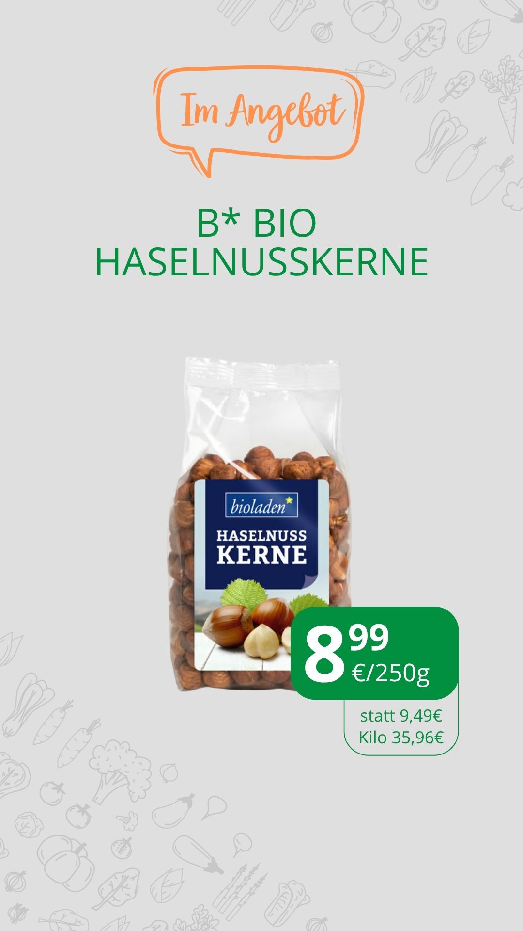 bioladen Haselnusskerne 250g